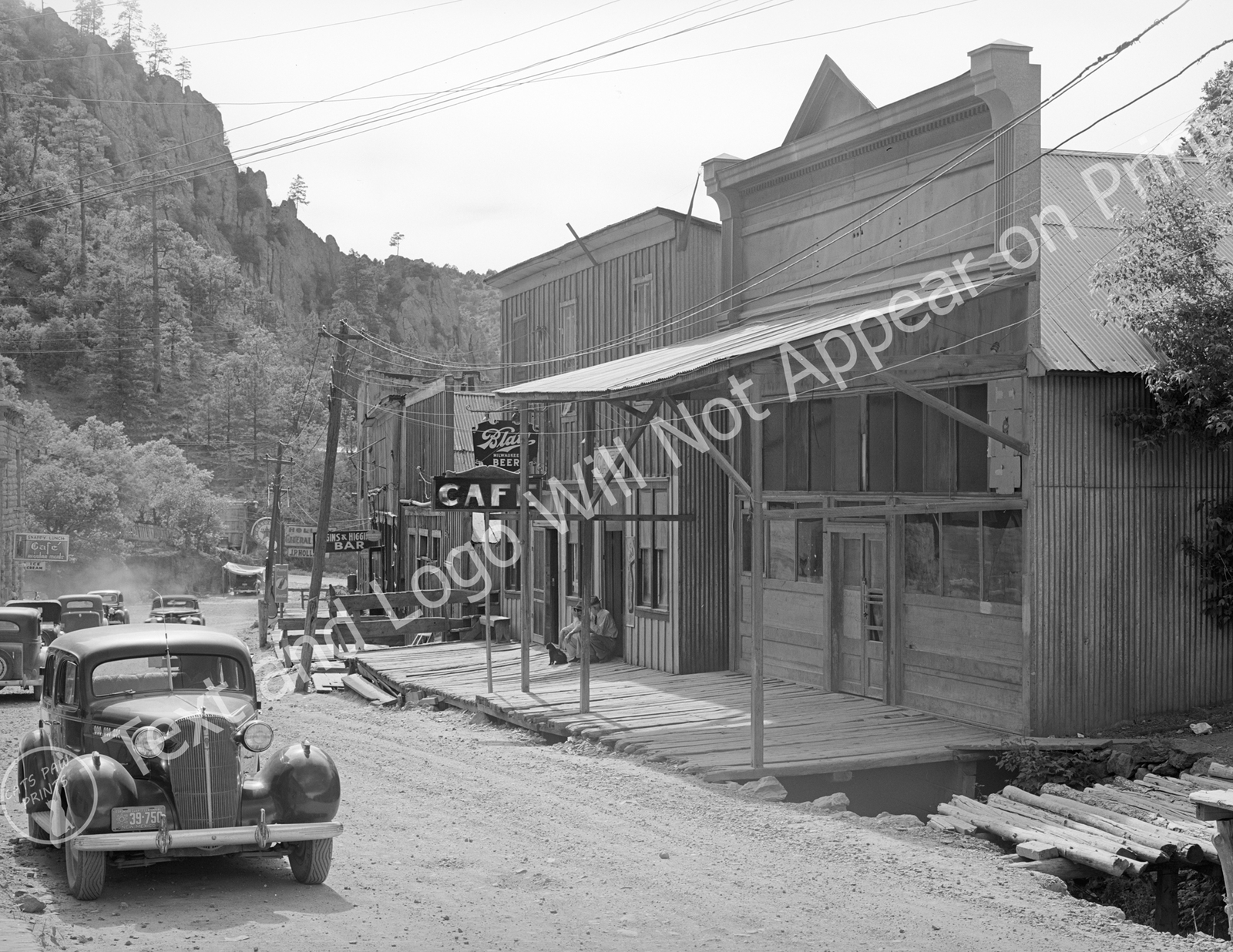 1940 Main Street, Mogollon, New Mexico Vintage Old Photo 8.5 1940 Main Street, Mogollon, New Mexico Vintage Old Photo 8.5