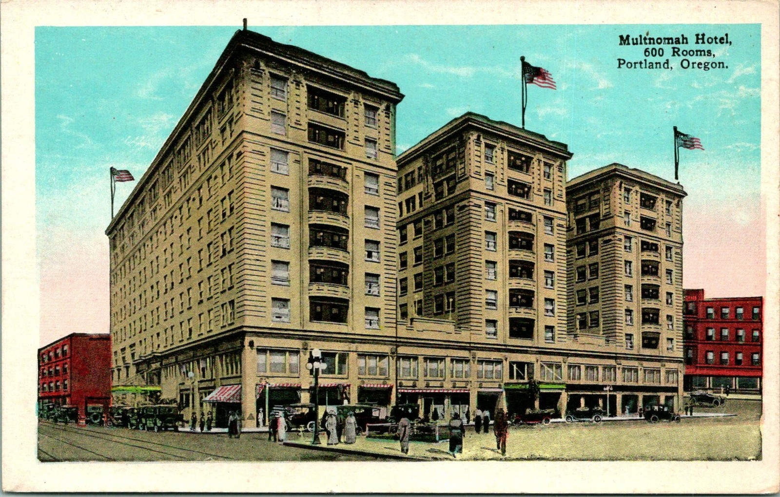 Multnomah Hotel Portland OR Postcard used 1915-30s