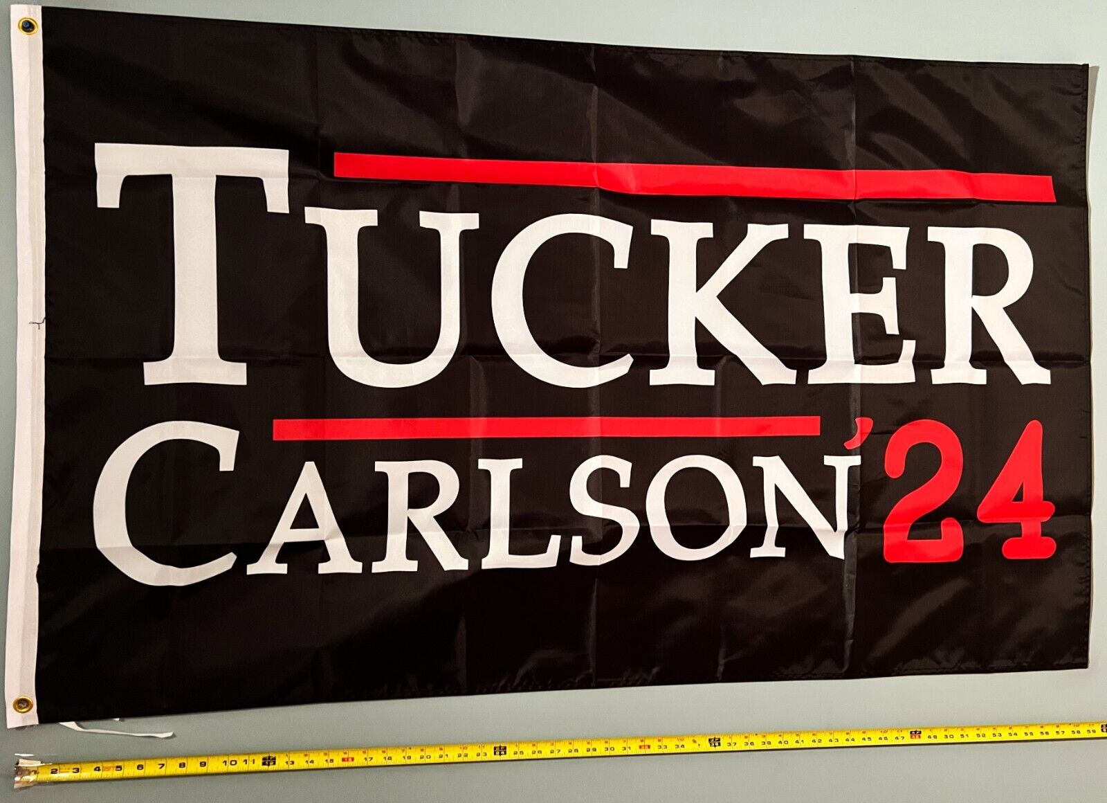 Tucker Carlson FLAG FREE USA SHIP 2 Trump Vivek Republican America USA Sign 3x5\'