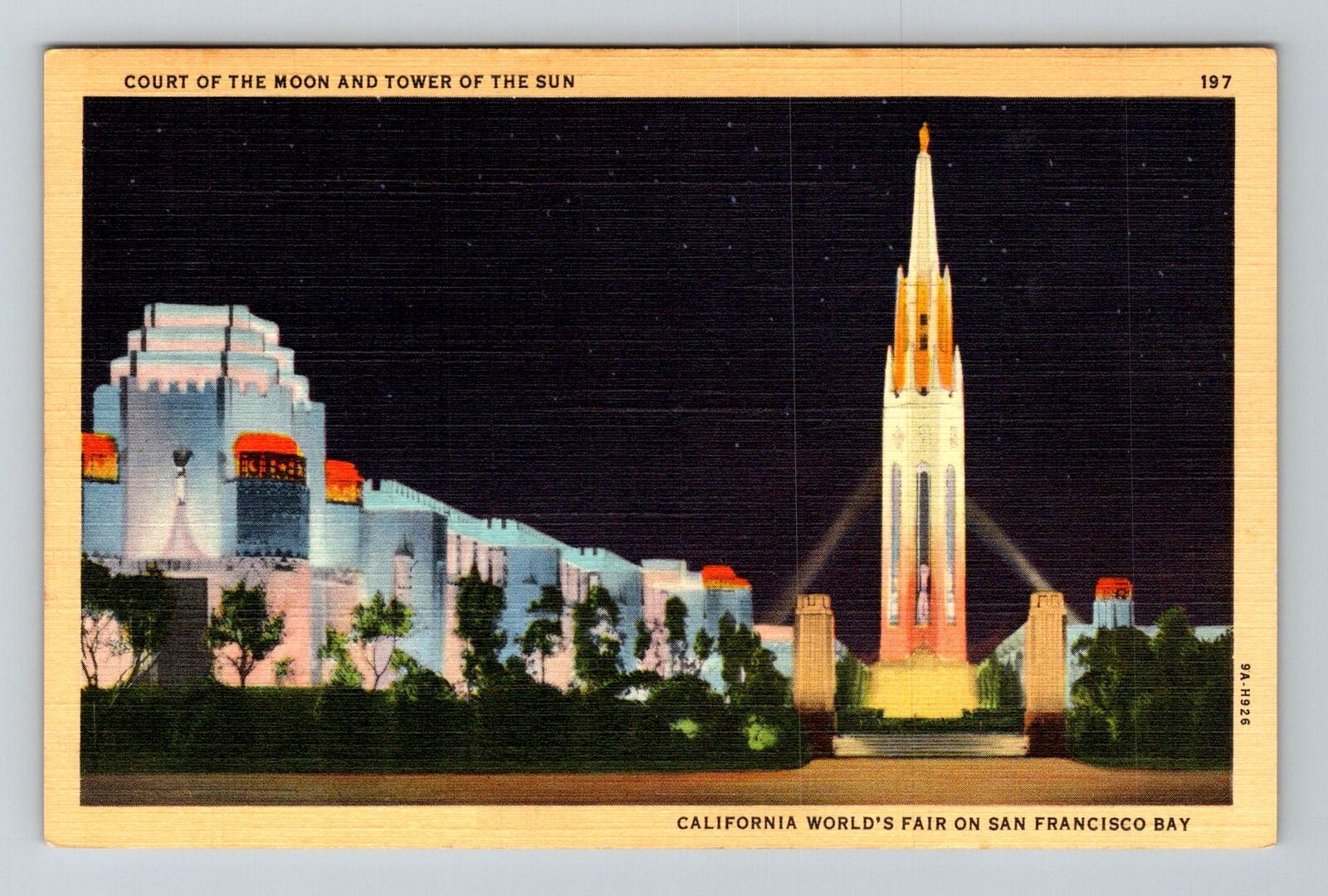San Francisco CA-California, CA Worlds Fair, Tower of Sun, Vintage Postcard