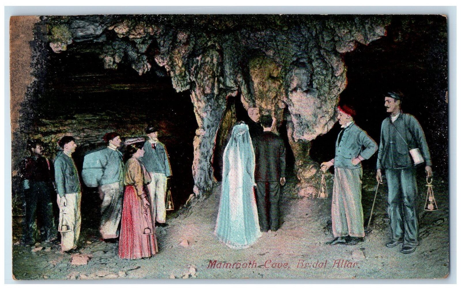 c1910\'s View Of Mammoth Cave Bridal Alfar Kentucky KY Antique Posted Postcard