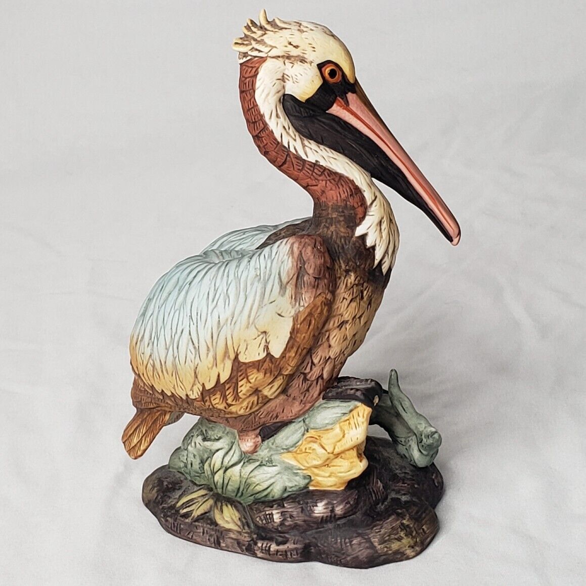 Vintage 1996 Brown Pelican by Andrea Sadek Porcelain 6.75” Figurine ~ Japan