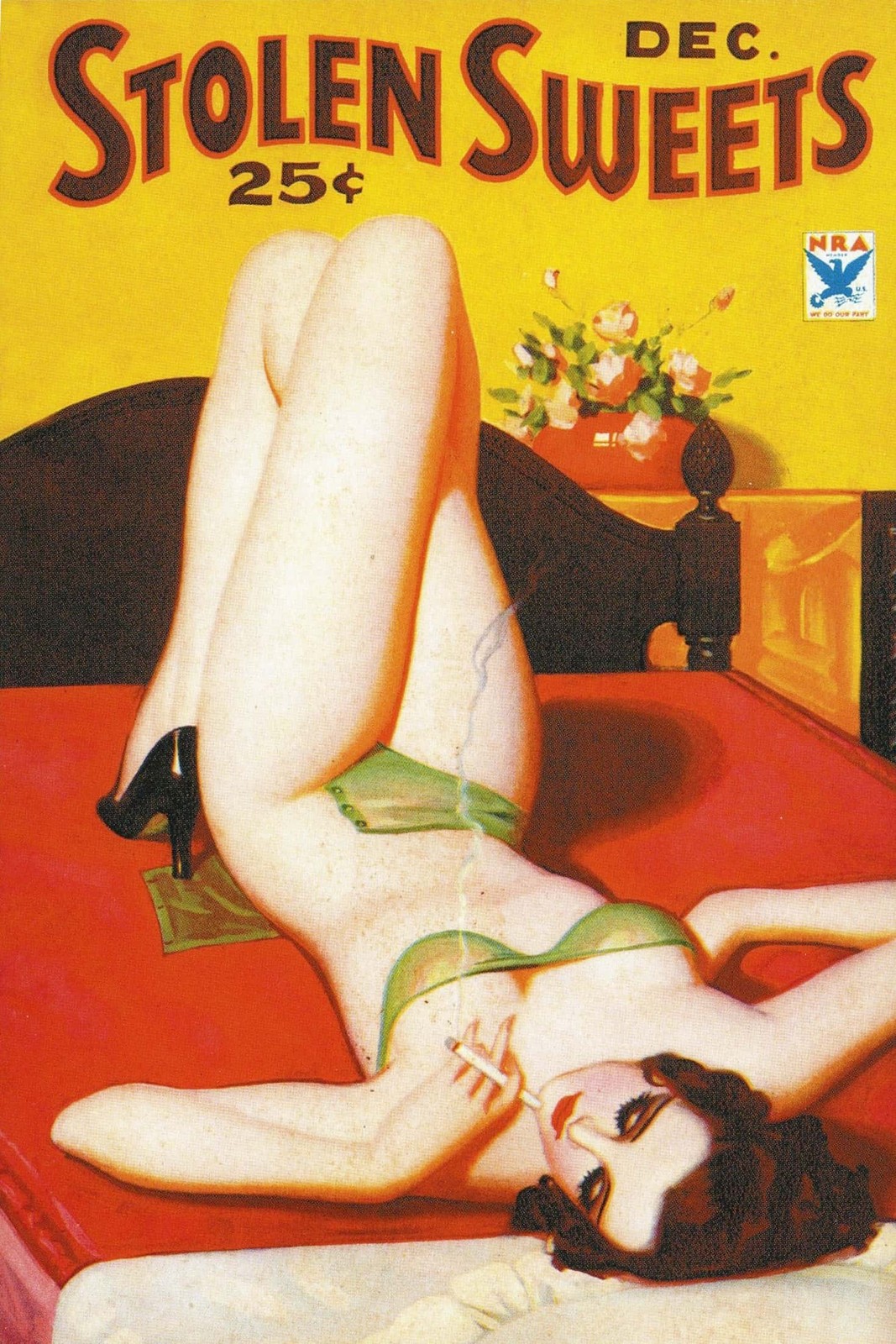 Stolen Sweets (Vintage 1930s) Poster - Risqué Art Deco 24x36” - Premium 💎 Art