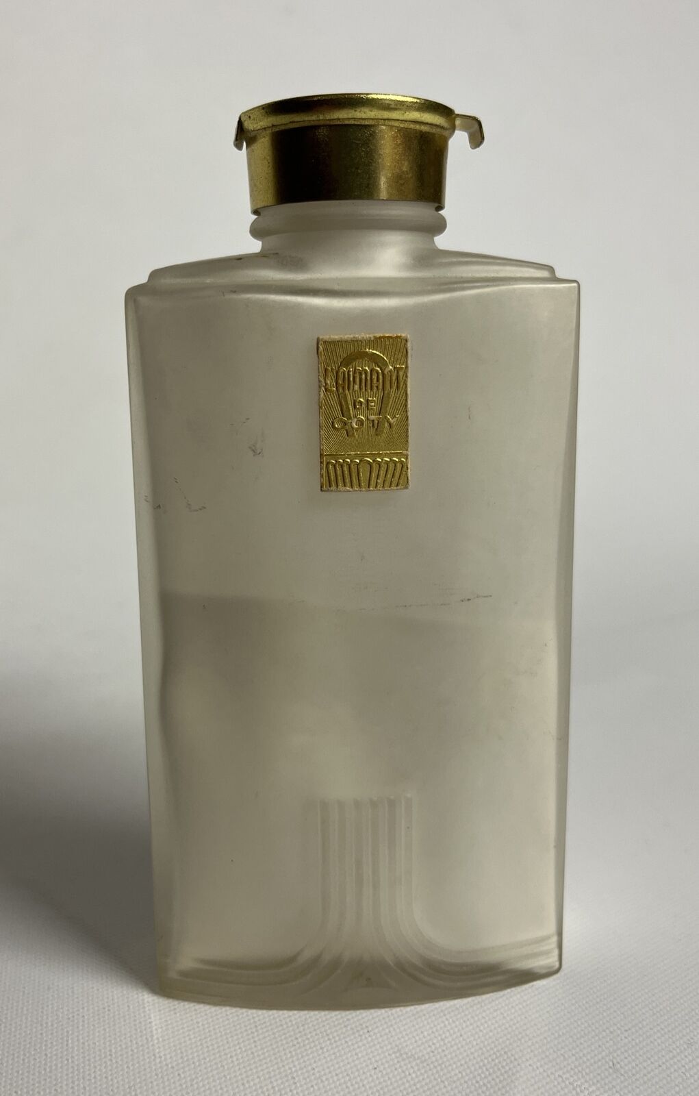 Vintage Art Deco Laimant de Coty Perfume Powder 4 Oz Bottle with Stopper