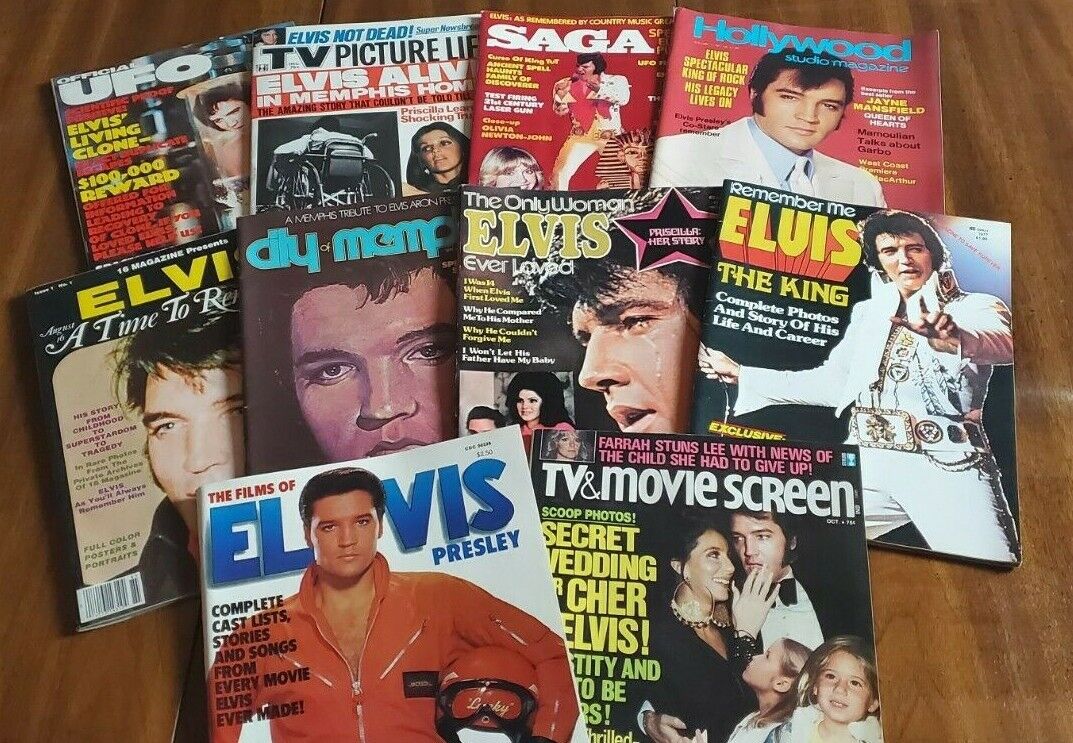 ELVIS Presley LOT of Magazines 10 group lot Elvis, Elvis, Elvis 