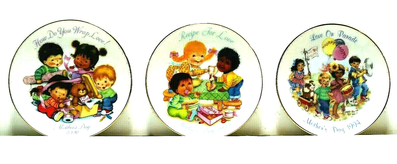 MOTHER\'S DAY 3 Vintage Collector Plates 5\
