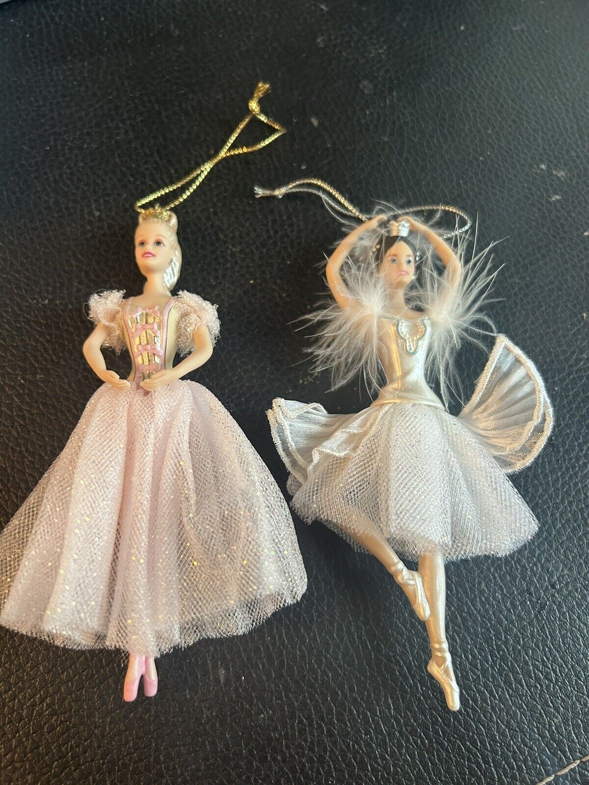 Set Of 2 Barbie As The Swan Queen-Swan Lake & Sugar Plum Fairy 1998 Avon Vintage