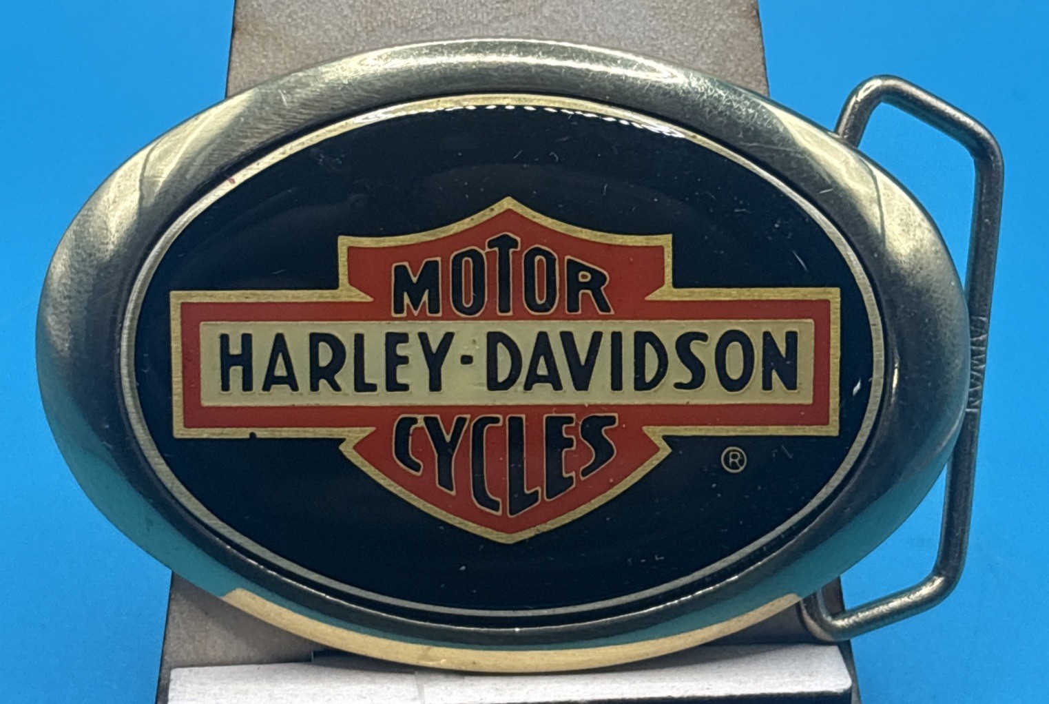 1983 Harley Davidson Belt Buckle Baron Solid Brass Bar & Shield Licensed NOS 1983 Harley Davidson Belt Buckle Baron Solid Brass Bar & Shield Licensed NOS