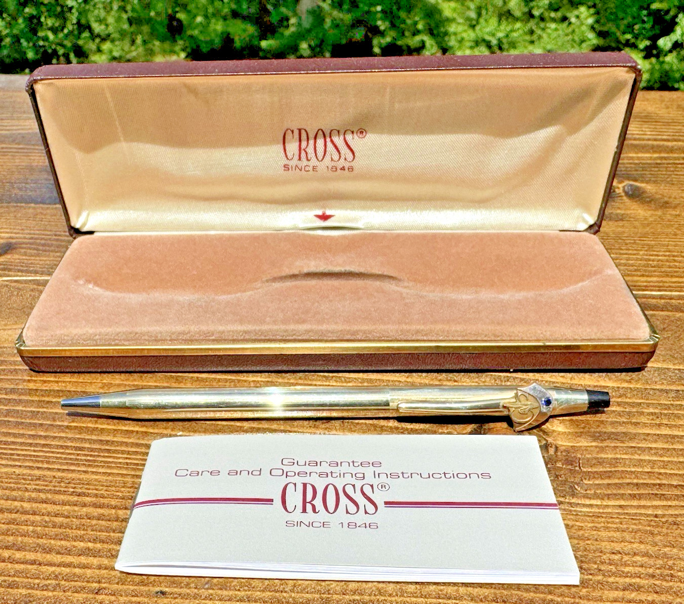 Vintage Sikorsky Aircraft Co 10K Gold Filled Ballpoint Pen Blue Jewel Figural Vintage Sikorsky Aircraft Co 10K Gold Filled Ballpoint Pen Blue Jewel Figural