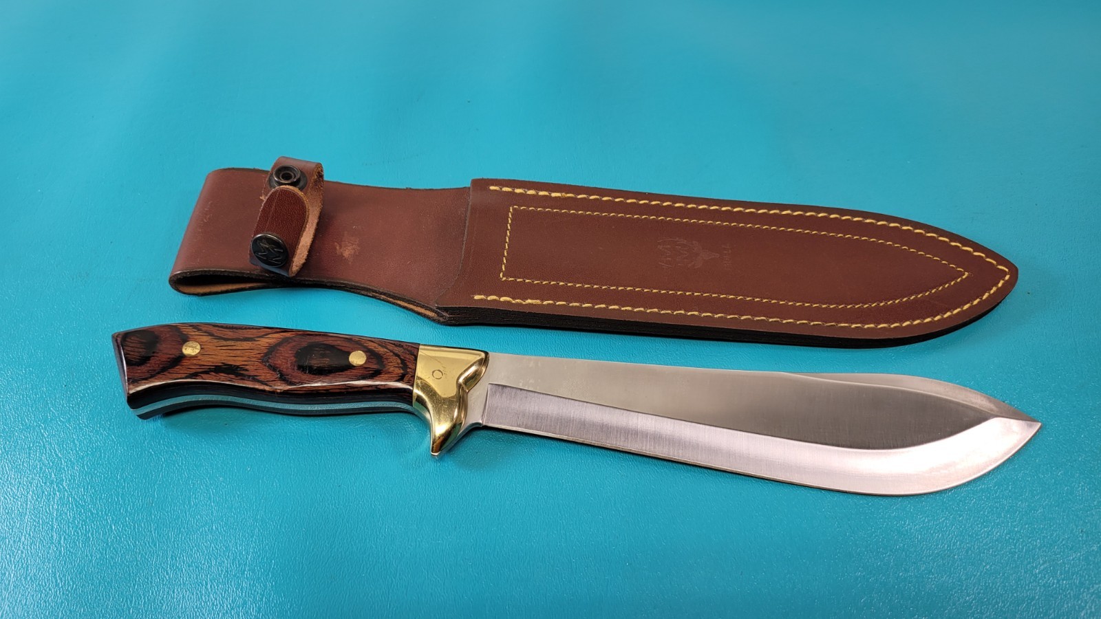 Vintage Muela Spain Fury 00174 Heavy Fixed Bowie Machete Camp Knife TR1906 Vintage Muela Spain Fury 00174 Heavy Fixed Bowie Machete Camp Knife TR1906