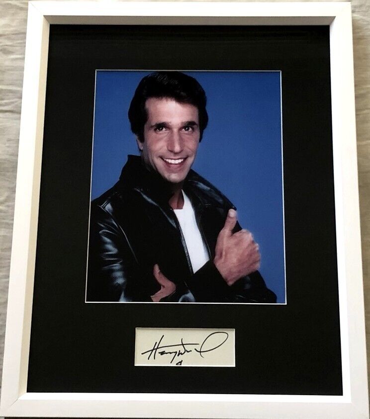 Henry Winkler autograph signed autographed framed Happy Days 8x10 Fonz photo COA