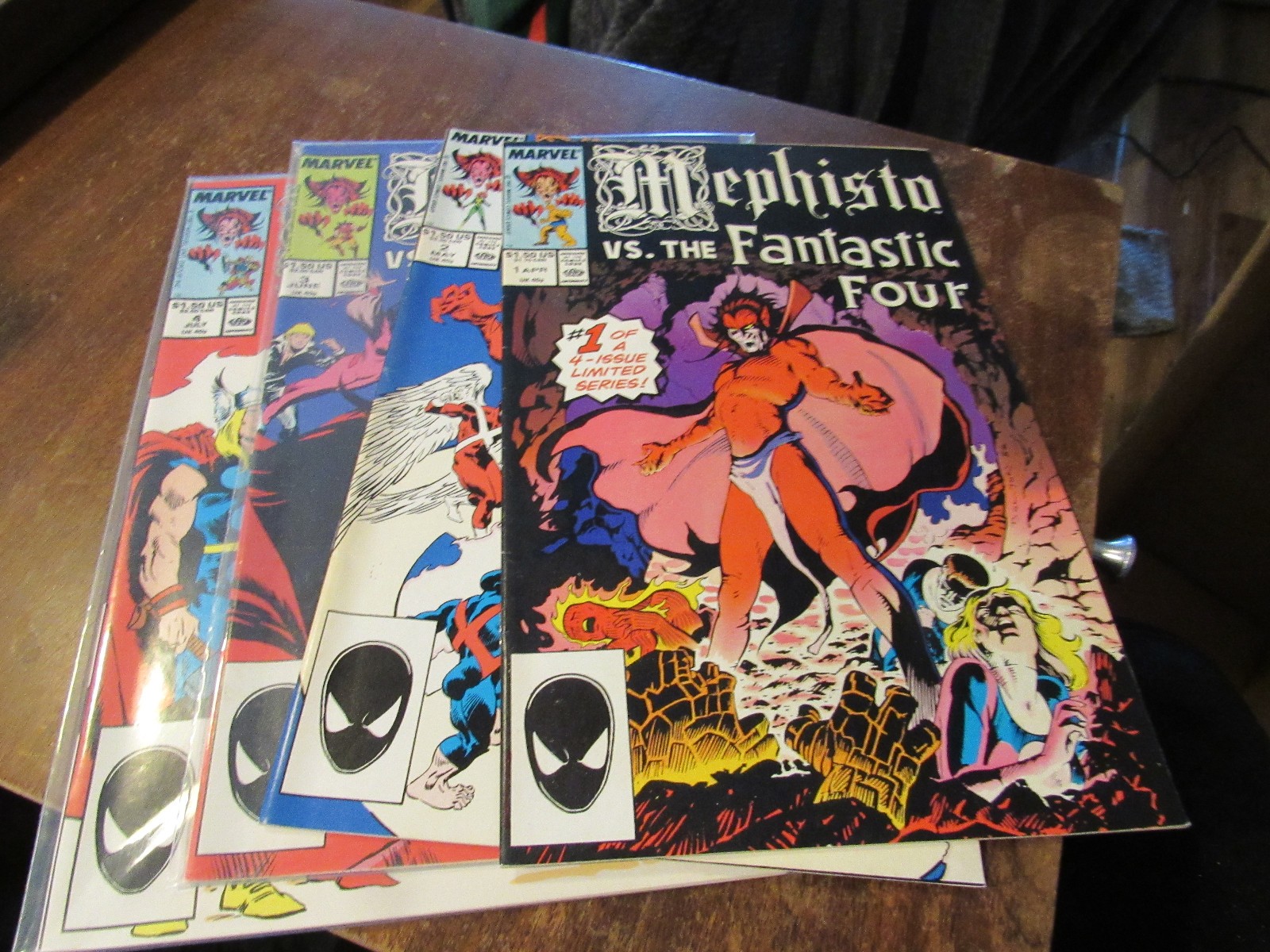 Mephisto vs the Fantastic Four 1 2 3 4 DC 1987 Comic Book Set 1-4 Complete Mephisto vs the Fantastic Four 1 2 3 4 DC 1987 Comic Book Set 1-4 Complete