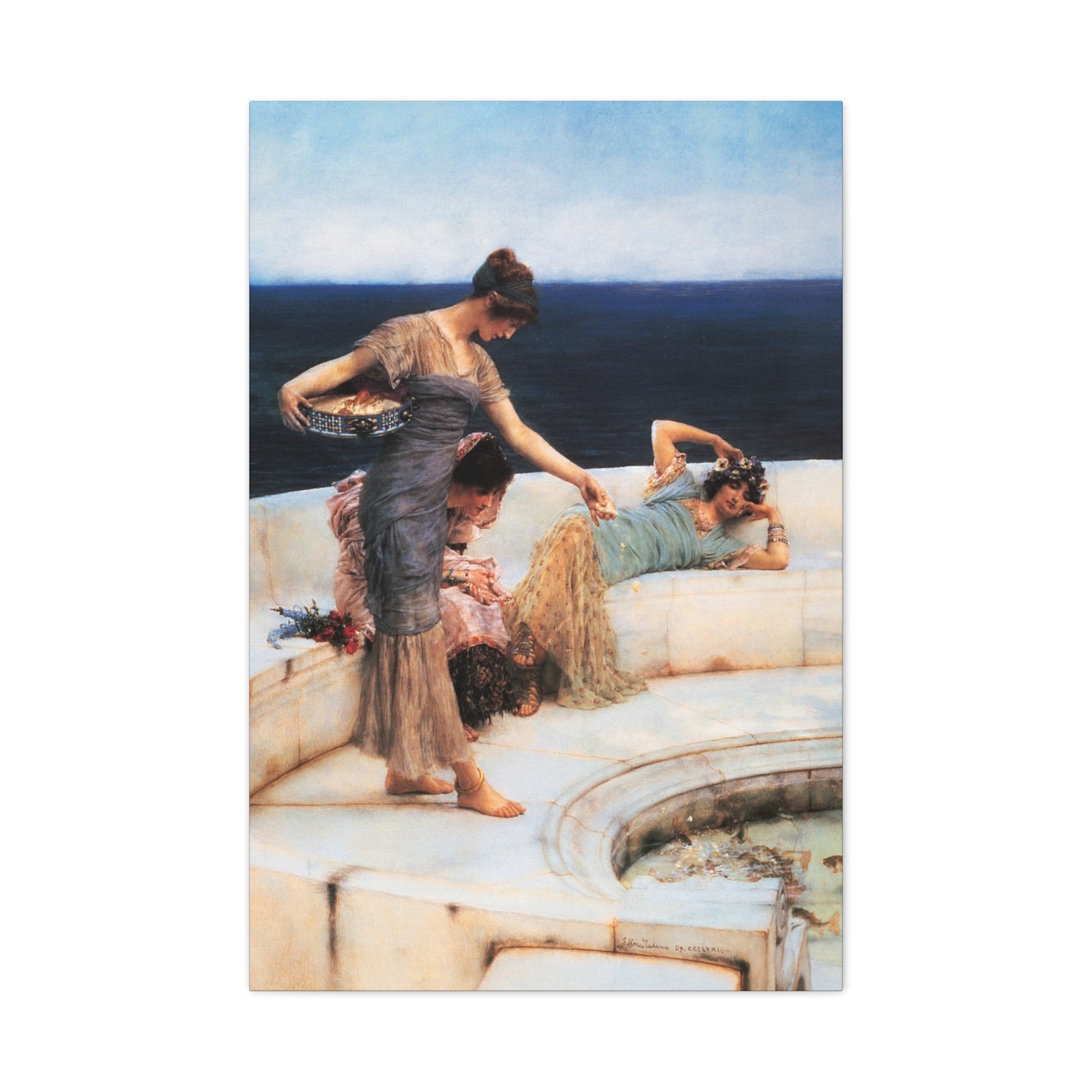 Sir Lawrence Alma-Tadema (1836-1912) Silver Favourites 1903 - Canvas Wall Art