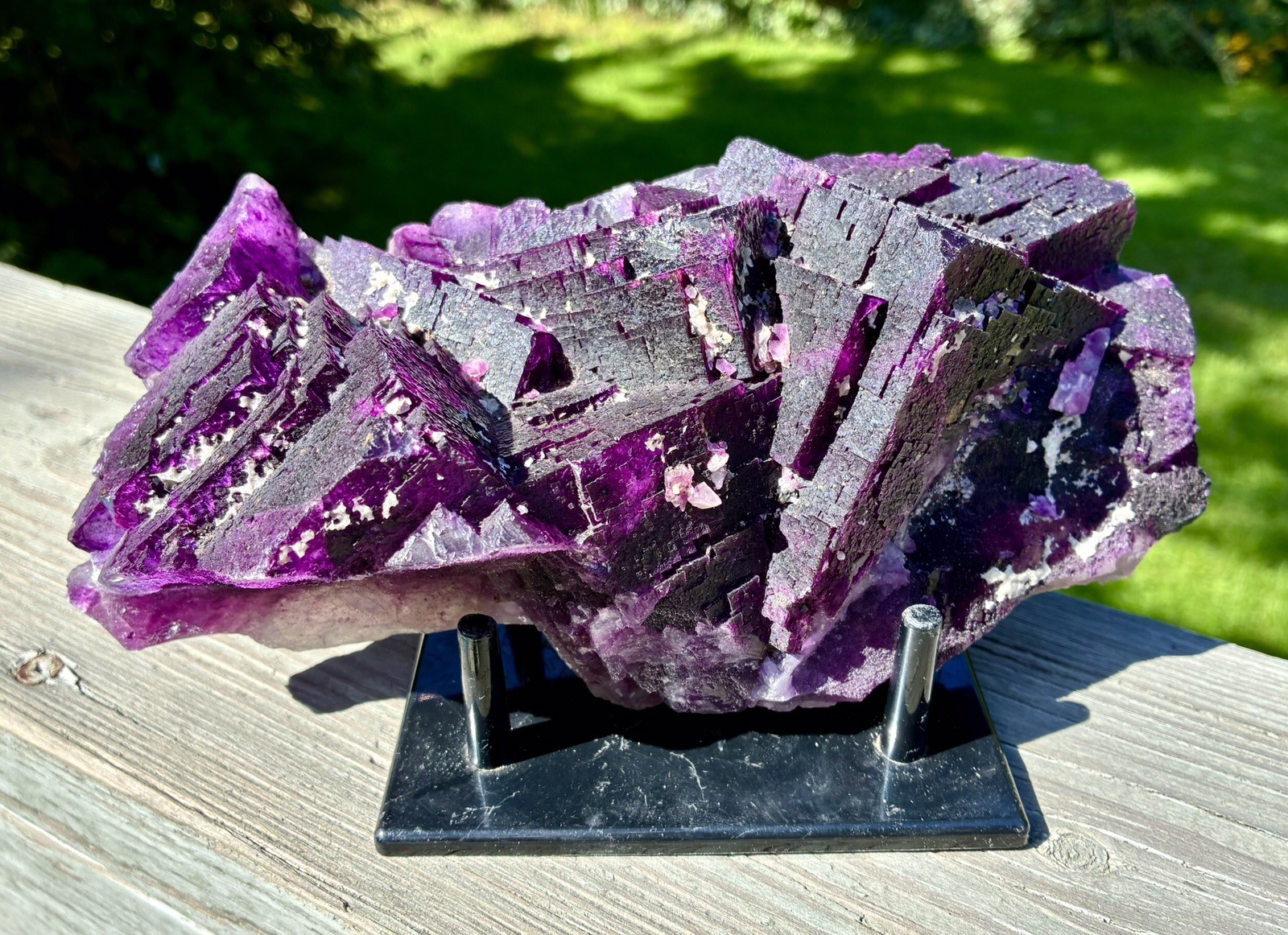 Extra Large Royal Purple Fluorite with Barite, Cave In Rock, Hardin County, IL