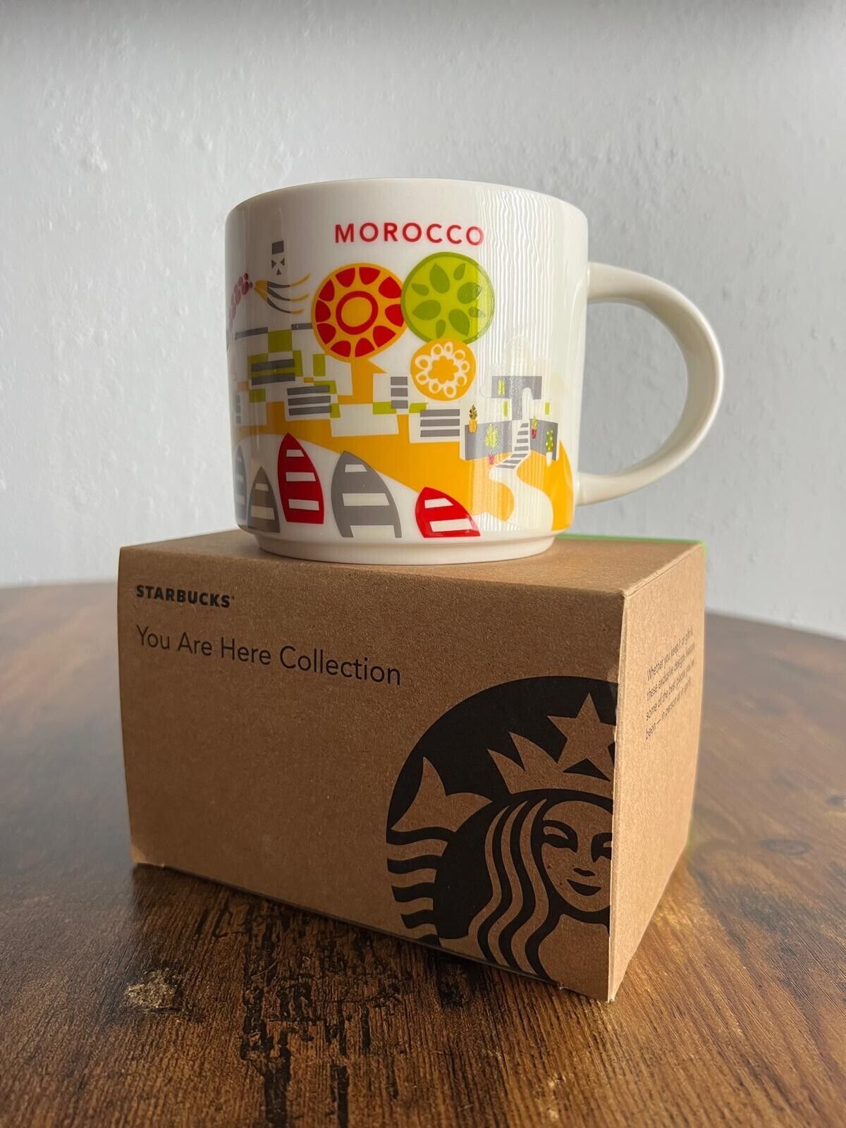Starbucks You Are Here Collection MOROCCO Ceramic Coffee Mug New, 