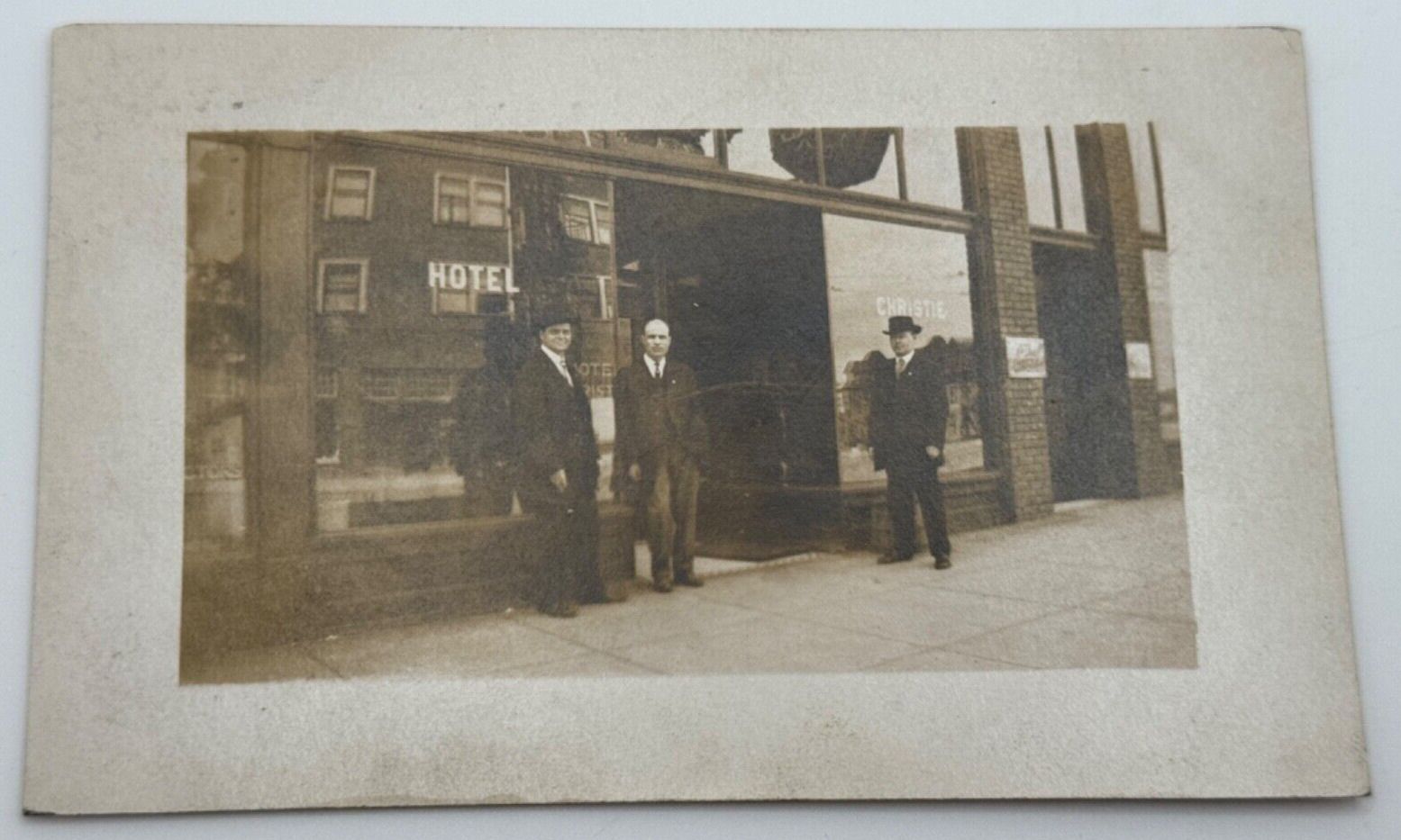 Antique 1912 Hotel Christie Seattle WA Washington RPPC Real Photo Postcard