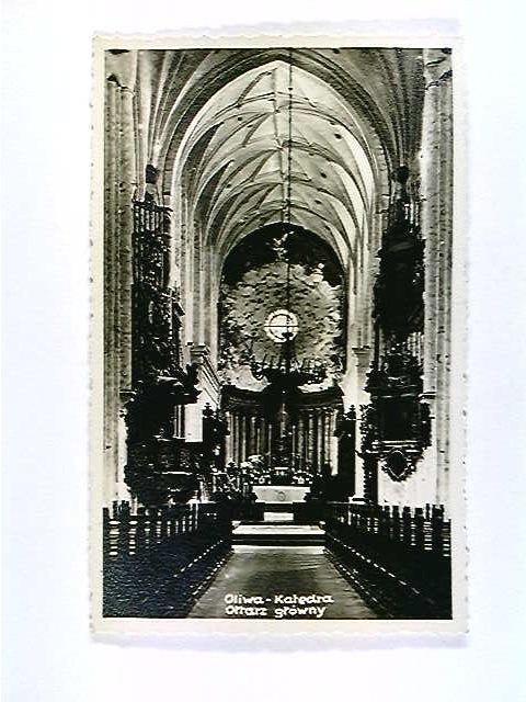 Gdansk, Oliva, Oliva, Cathedral, Ottarz Towny, Poland, Photo Postcard, c. 1915