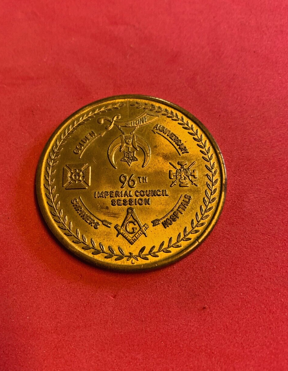96th Imperial Council Session Gold Coin Shriners Masonic Indianapolis 1970