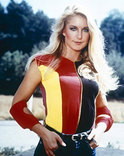Heather Thomas in The Fall Guy in striped shirt as Jody Banks 24x36 Poster