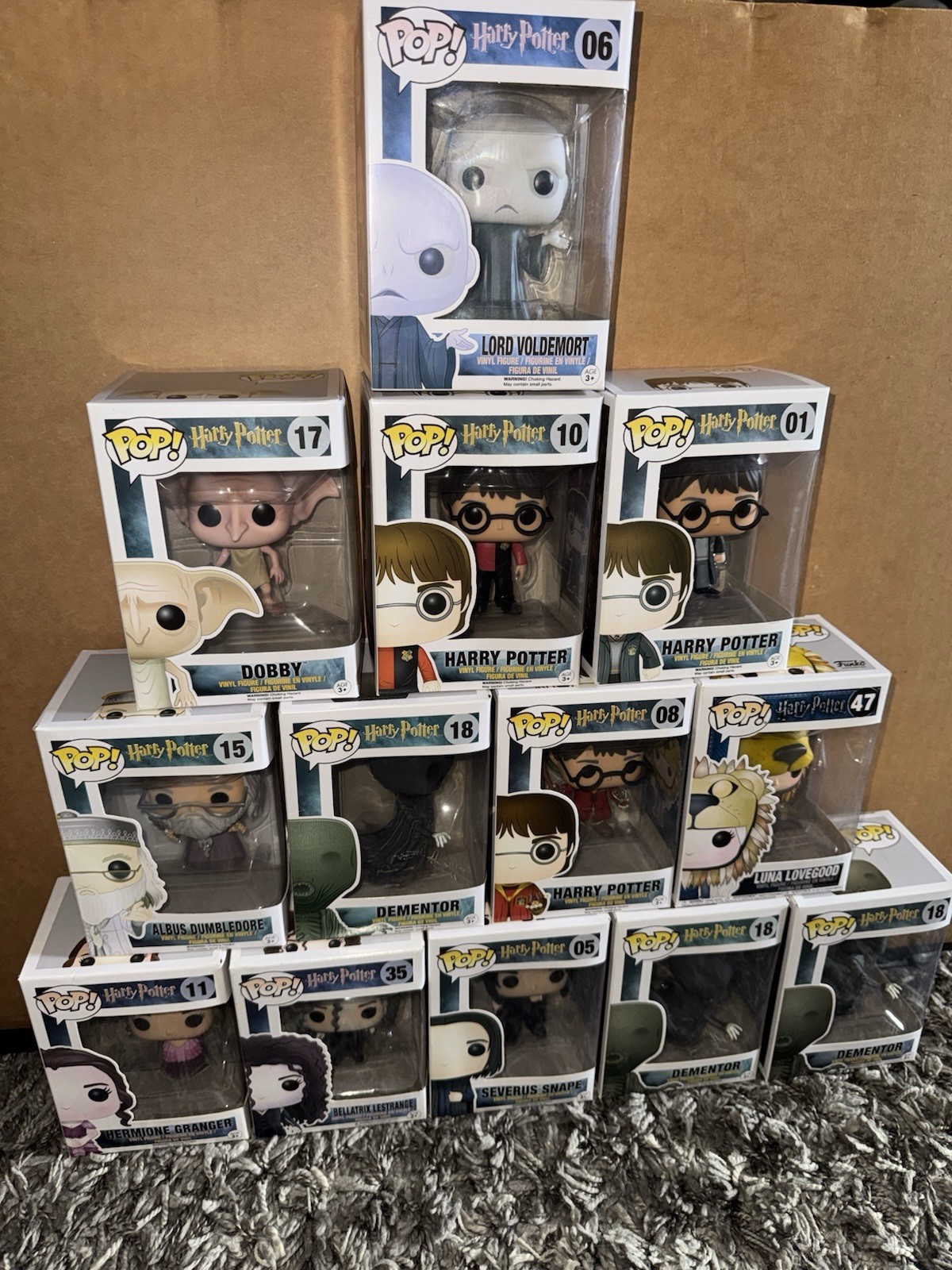 Funko Pop Harry Potter Vinyl Figurine Lot, Multiple Characters