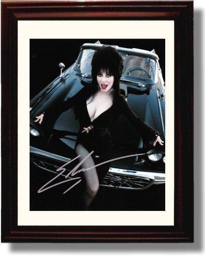 8x10 Framed Elvira Autograph Promo Print - Cassandra Peterson