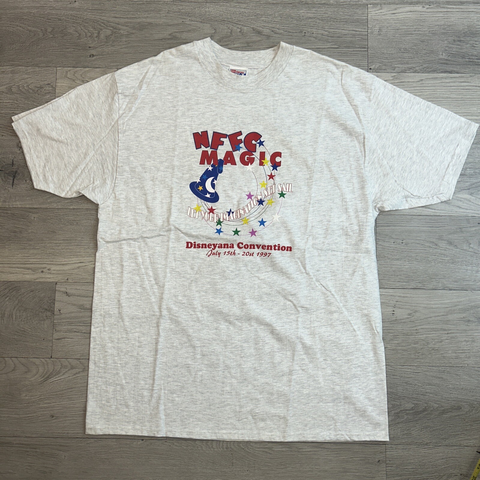 Disney Disneyana Convention 1997 Mickey Sorcerer T-Shirt NFFC Magic Vintage XL Disney Disneyana Convention 1997 Mickey Sorcerer T-Shirt NFFC Magic Vintage XL