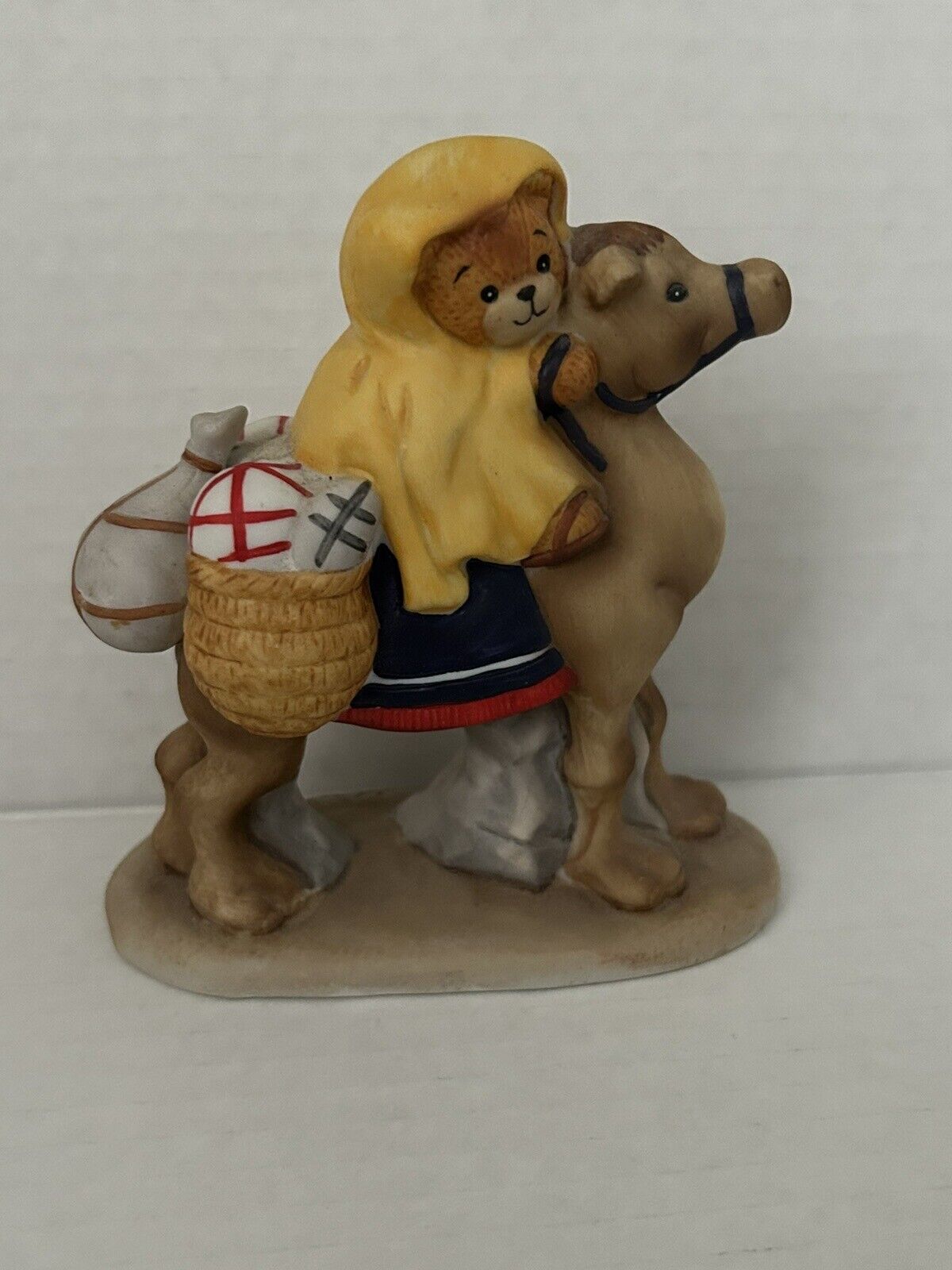 Lucy And Me Christmas Nativity Bear Shepherd Riding a Camel Vintage 1989 Signed