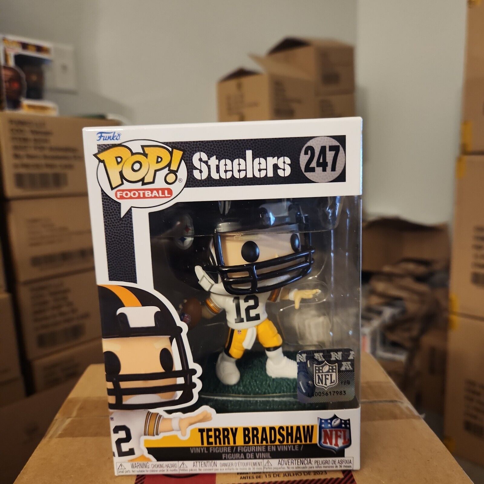 Funko POP Football Pittsburgh Steelers Terry Bradshaw (#247) Mint With Protector