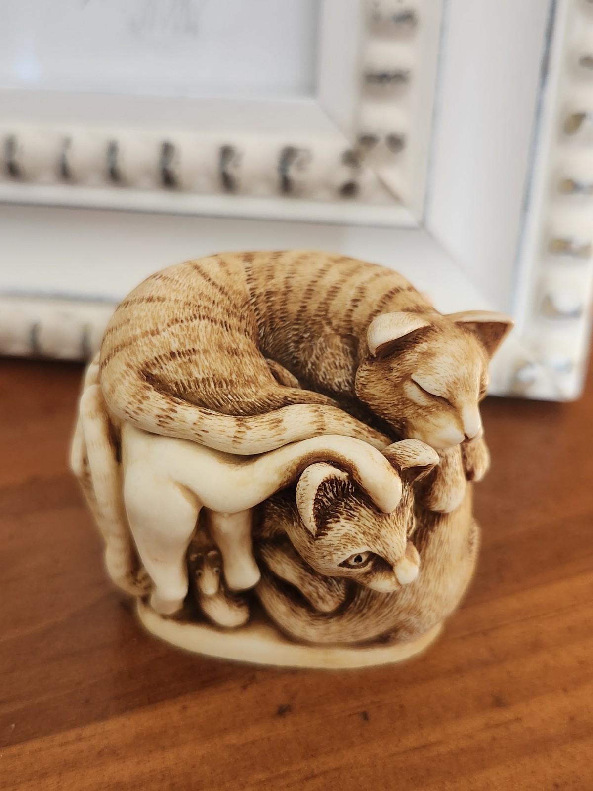 ☆ HARMONY KINGDOM ☆ Purrfect Friends ☆ Cat Trinket Box ☆