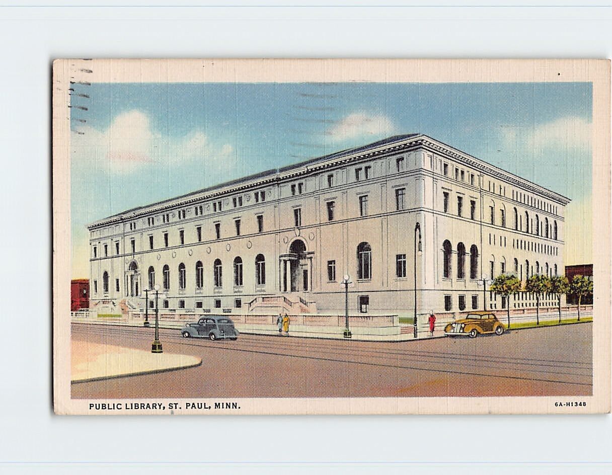 Postcard Public Library, St. Paul, Minnesota