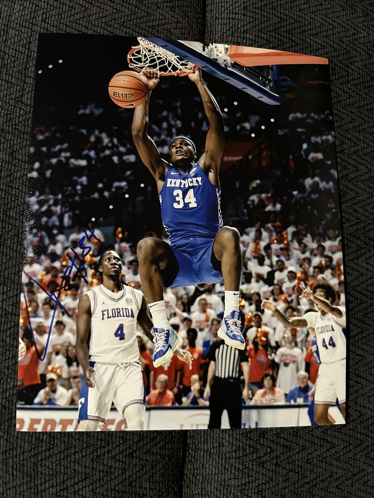 Oscar Tshiebwe signed 8 X 10 Photo Autographed Basketball Kentucky Wildcats