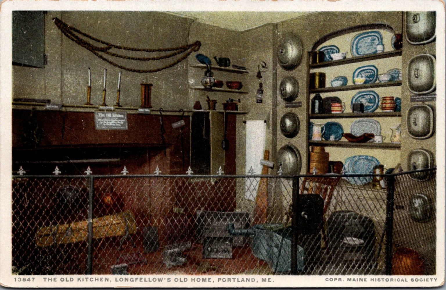 Longfellow's Old Home Kitchen, Portland ME - Phostint Postcard Longfellow's Old Home Kitchen, Portland ME - Phostint Postcard