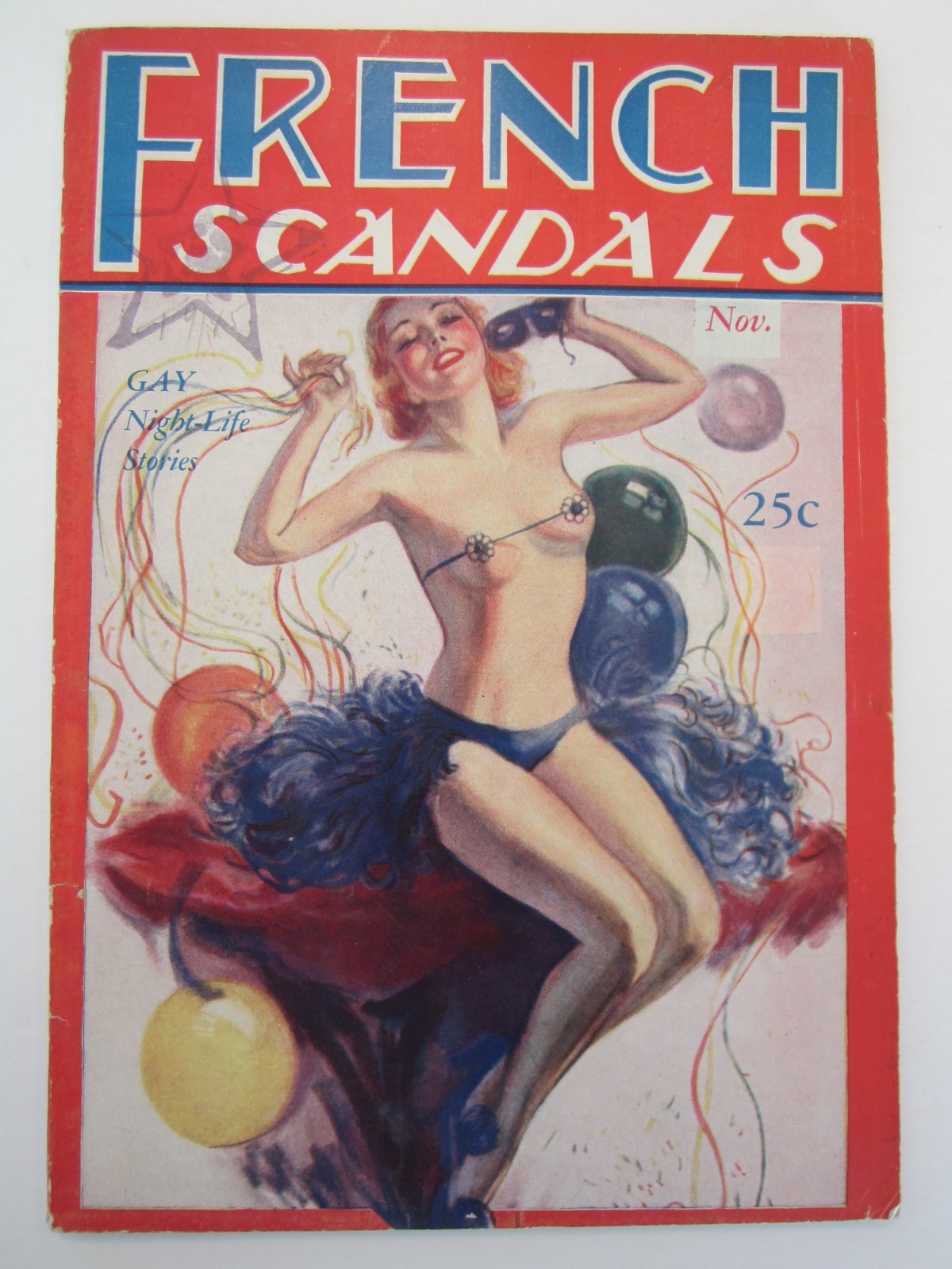 French Scandals Pulp #3 Nov. 1936 FN (H. M. Publishing Co.)