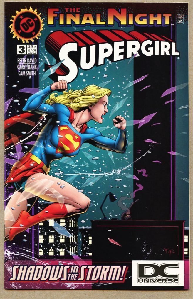 Supergirl #3-1996 vf/nm 9.0 DC UNIVERSE VARIANT Cover Gary Frank