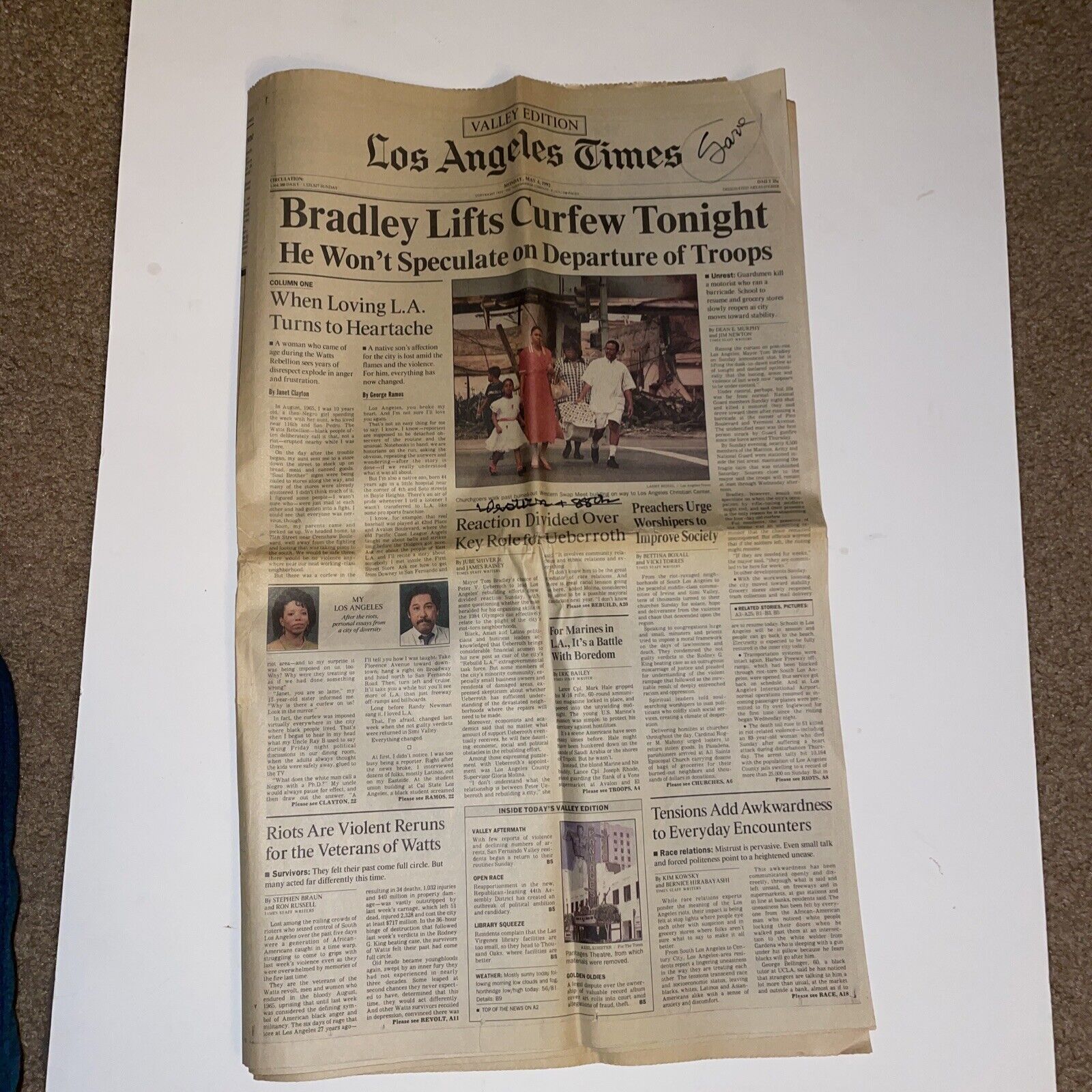 L.A. riots Los Angeles Times May 4, 1992
