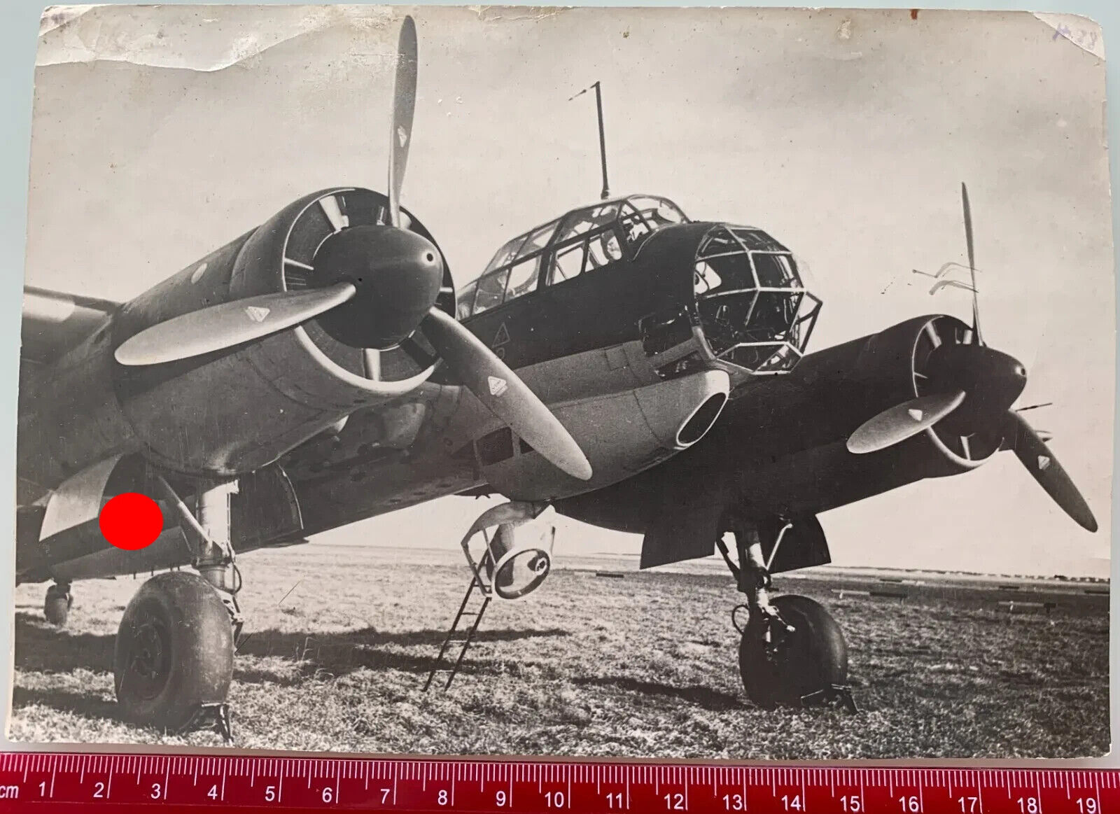 WWII Captured JUNKERS Ju 88 German Bomber Plane Luftwaffe USSR Vintage Photo