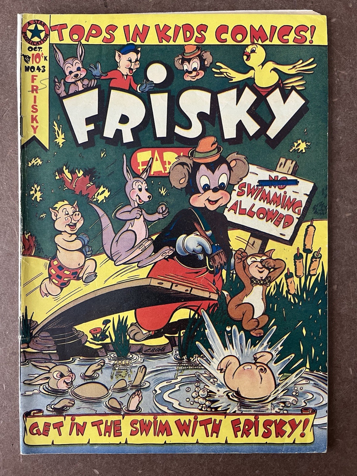 FRISKY FABLES 43 1950 LB COLE CLASSIC COVER STAR COMIC