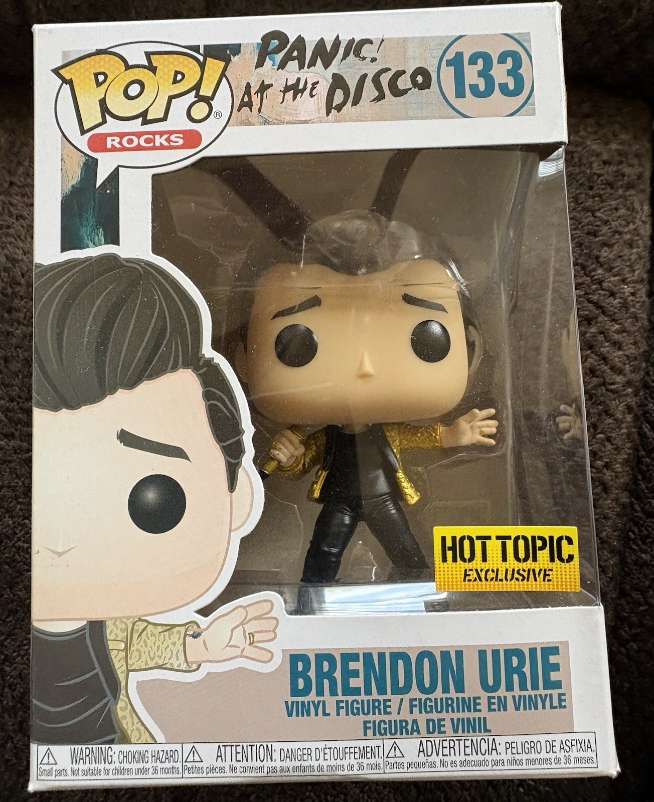 Funko Pop Rocks Panic At the Disco Brendon Erie  #133 Hot Topic Exclusive
