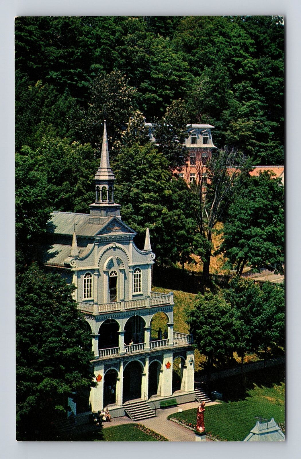 Sainte-Anne-de-Beaupré Quebec-Canada, The Holy Stairs, Antique Vintage Postcard