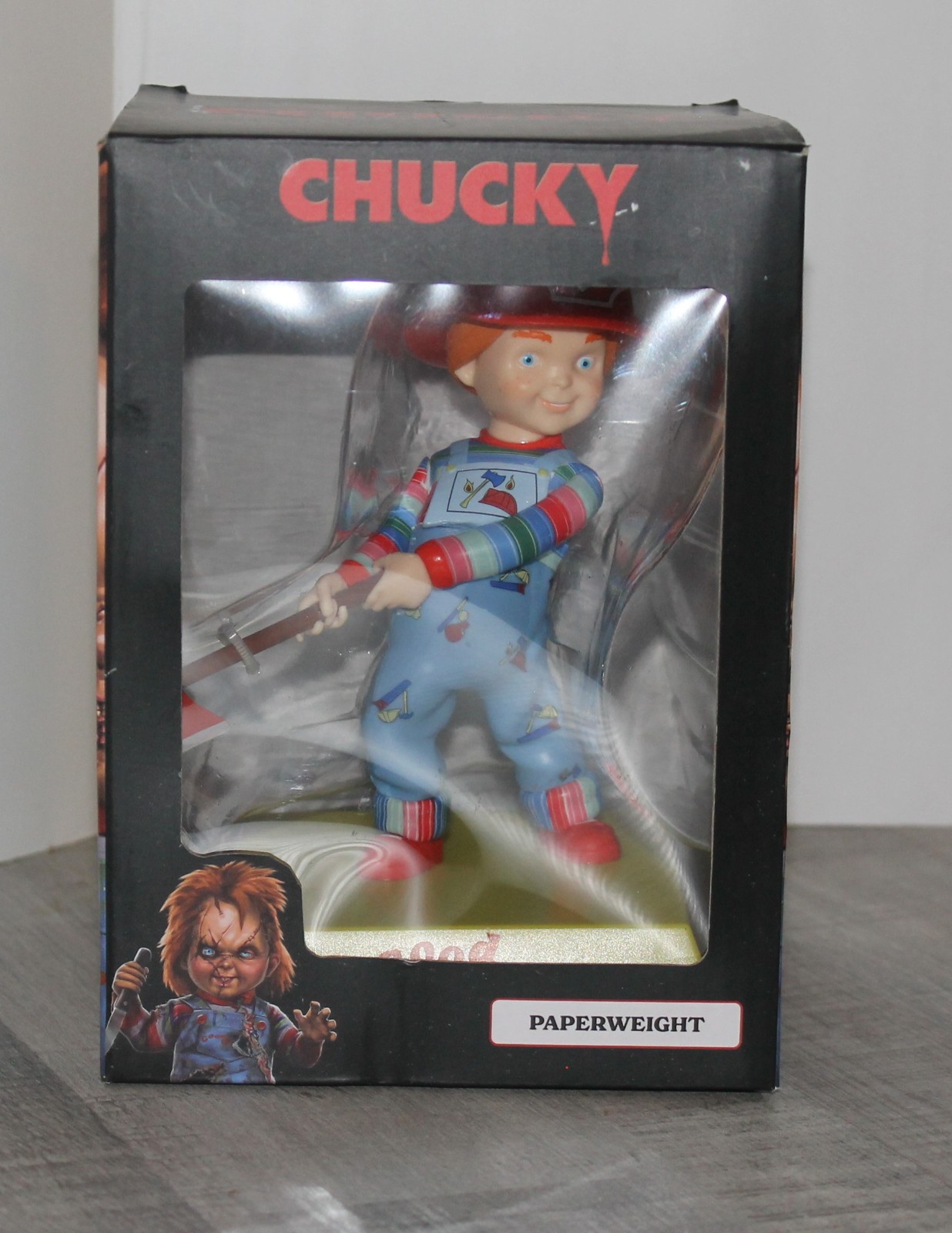Chucky Good Guys Firefighter Paperweight Surreal Entertainment NIB – Fireman Hat