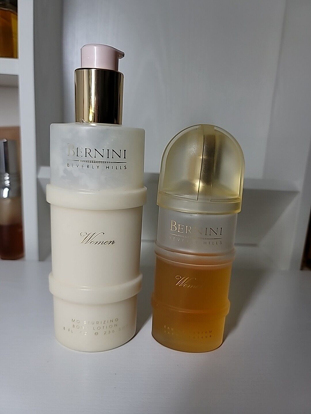 *Rare* Bernini Beverly Hills Perfume Women 3.4 oz  Body Lotion 8oz . (Used)