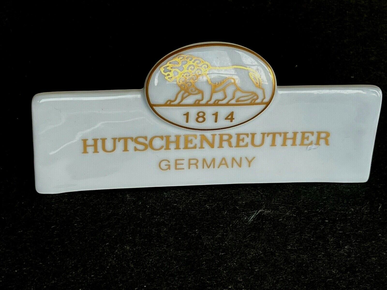 VTG Antique 1814 Hutschenreuther Germany Advertising Store Dealer Display Sign 