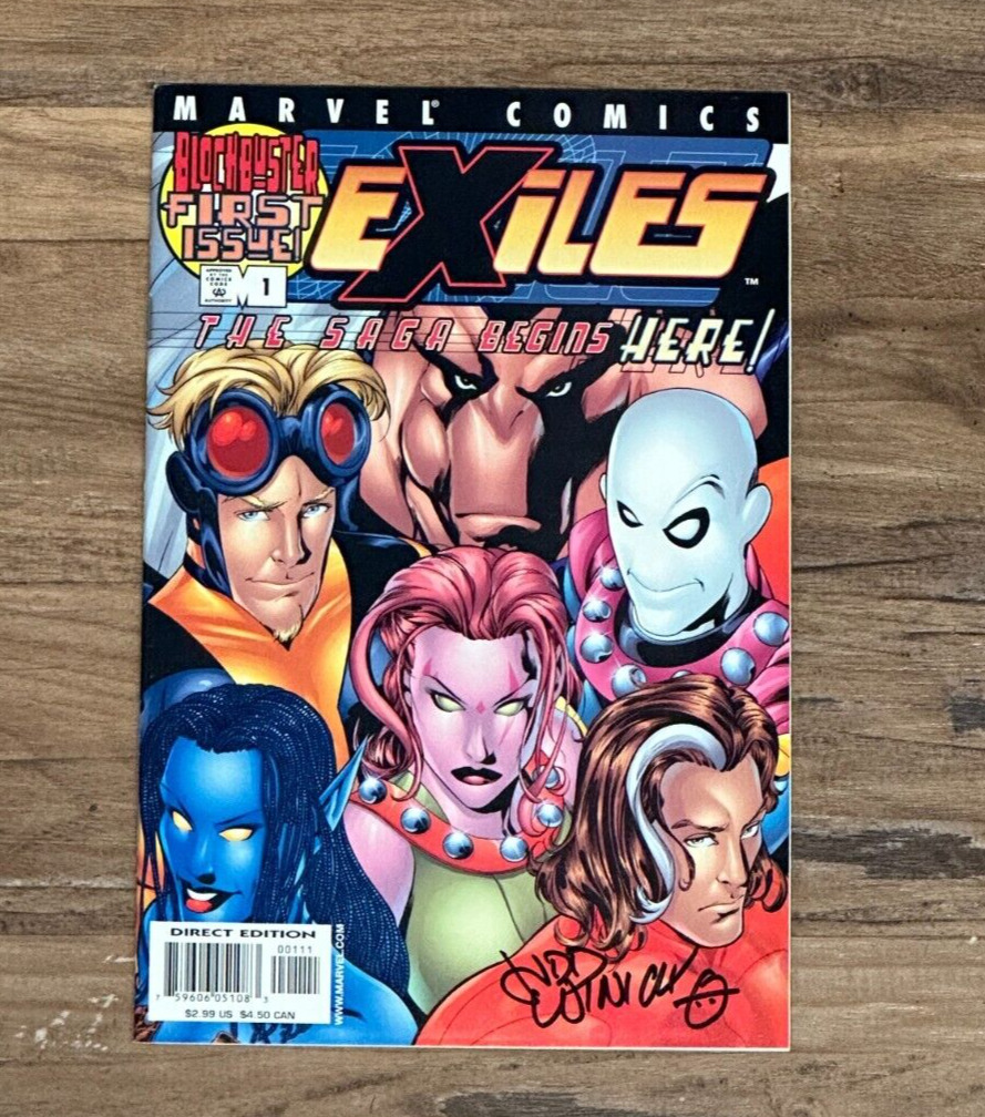 Exiles #1 (Marvel, 2001) Signed by Judd Winick-1st Appearance Of Morph