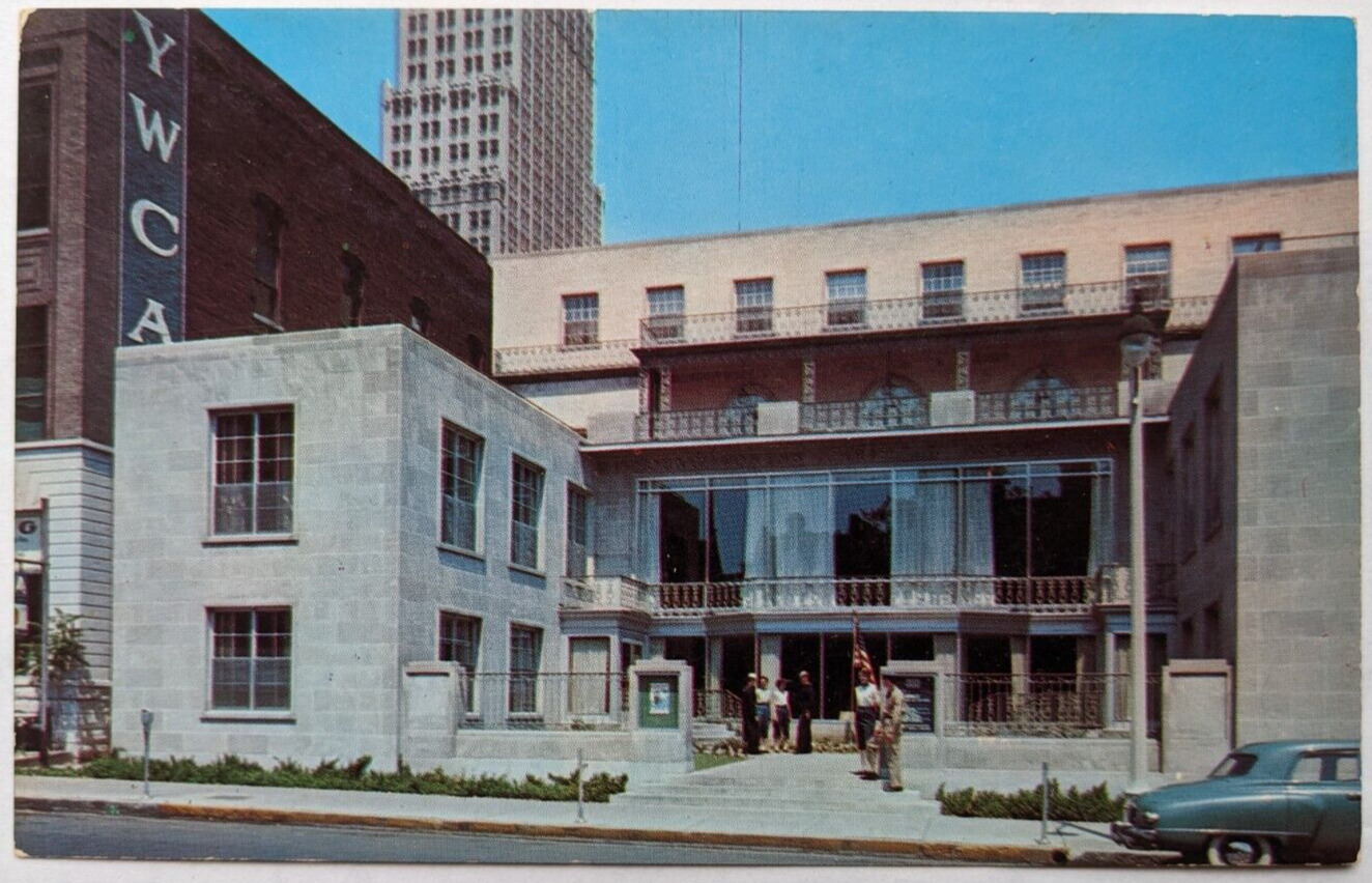 MEMPHIS TN- TENNESSEE, YWCA, OUTSIDE VIEW OF BUILDING, VINTAGE CHROME POSTCARD