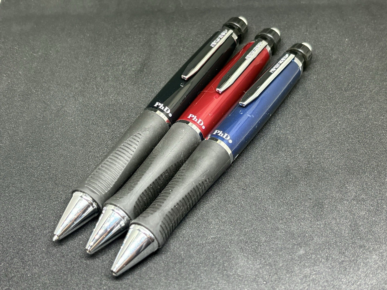 Vintage PaperMate Phd Red Black Blue Mechanical Pencil Made in Japan - LOT OF 3