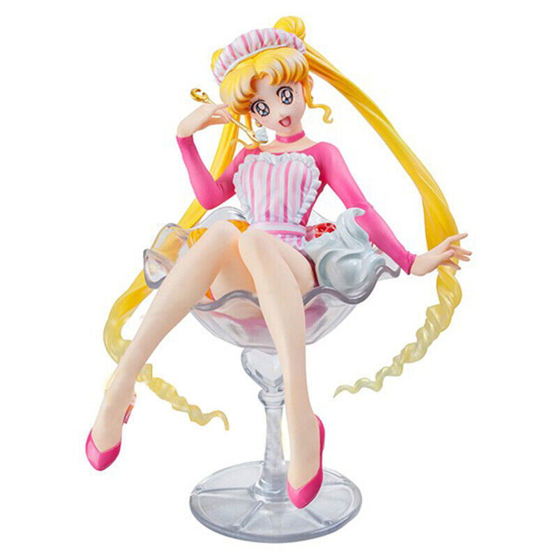 Anime Sailor Moon Action Figure Model PVC Fruit Ice Cream Statue Toy Boxed Gift