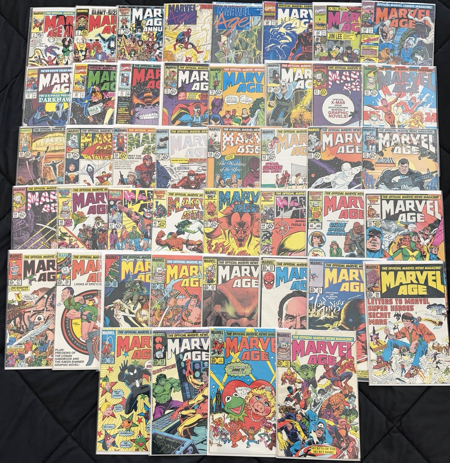 MASSIVE Marvel Age LOT W/KEYS (45) VF/NM AVG COND - List in Desc MASSIVE Marvel Age LOT W/KEYS (45) VF/NM AVG COND - List in Desc
