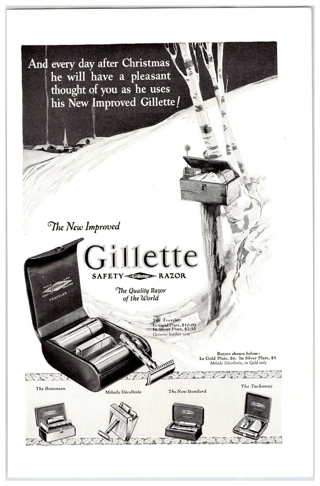 1926 GILLETTE SAFETY RAZOR Vintage 6.5\