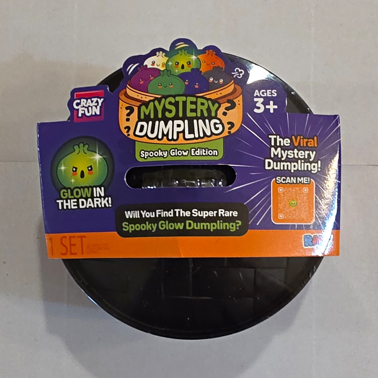 Crazy Fun Mystery Dumpling Spooky Glow Edition Glow in the Dark Blind Pack 3+ Crazy Fun Mystery Dumpling Spooky Glow Edition Glow in the Dark Blind Pack 3+