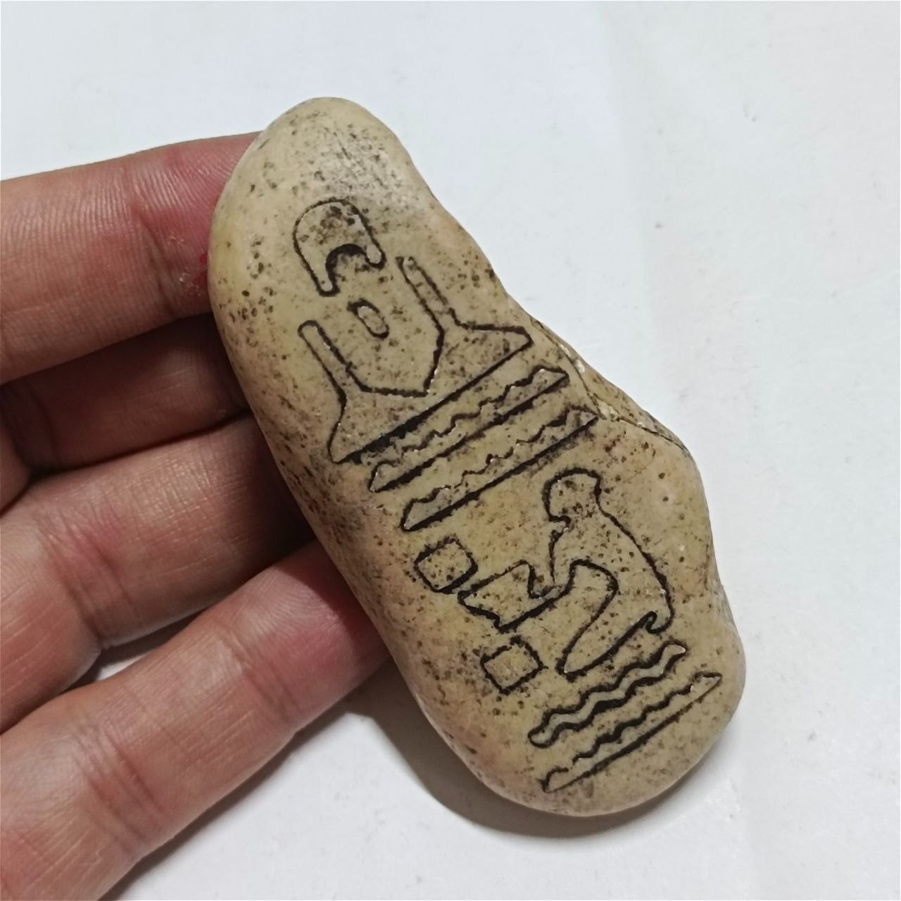Pharaonic engraved stone Egyptian motifs carved hieroglyphics ancient 
